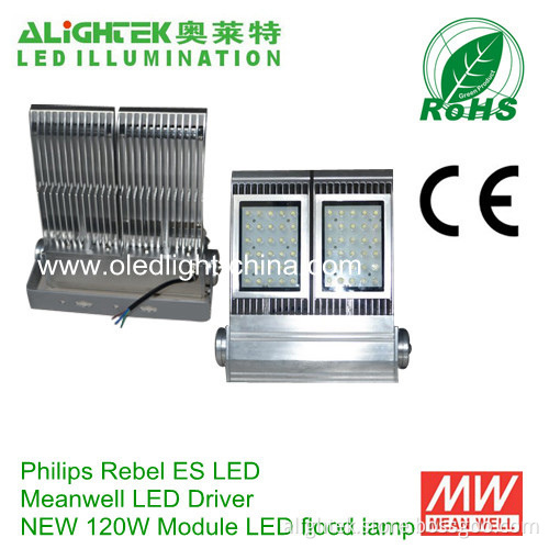 120w Outdoor Ip65 Modular Led Flood Light With Philips Leds 